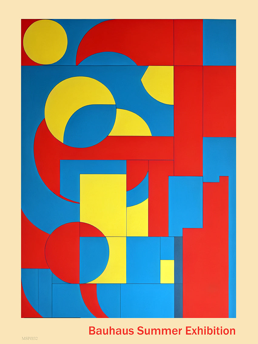 Bauhaus Vintage Summer Exhibition Art Print 30x40cm