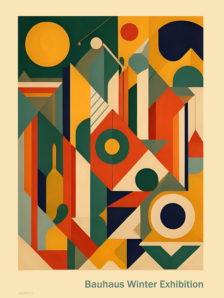 Bauhaus Vintage Winter Exhibition Art Print 30x40cm