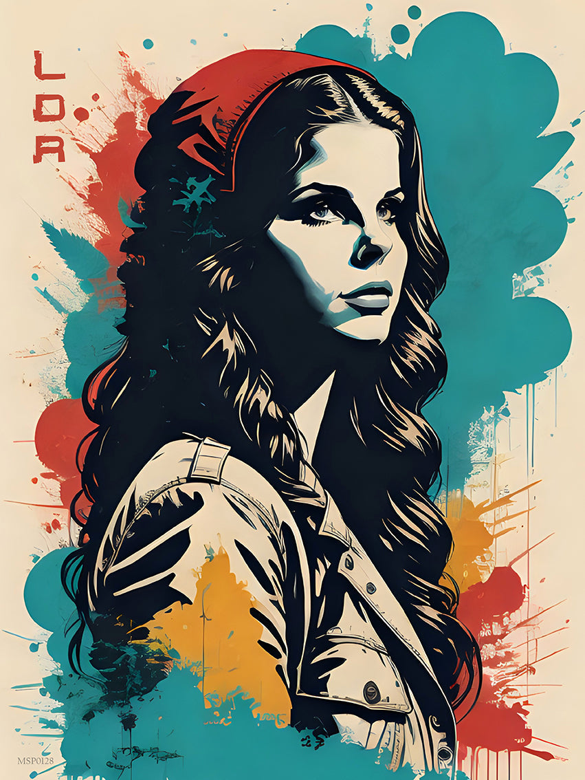 Lana Del Rey Inspired by Andre Ibanez 30x40cm Art Print Poster