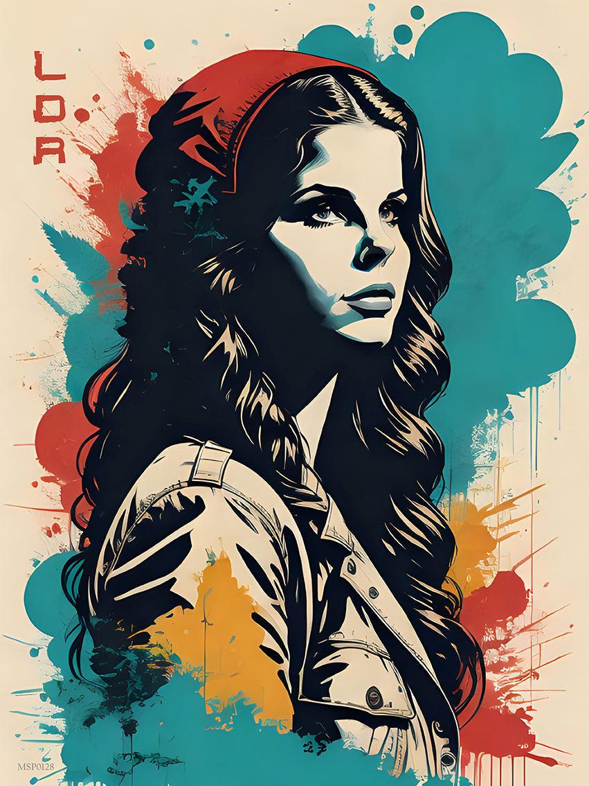 Lana Del Rey Inspired by Andre Ibanez 50x70cm Art Print Poster