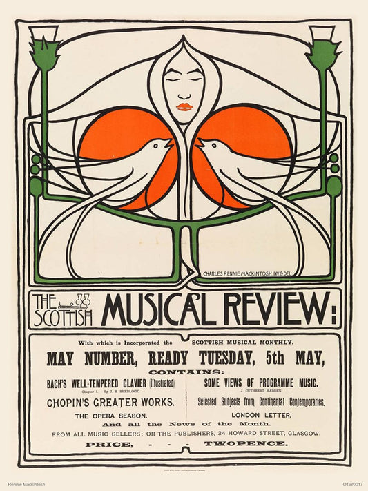 Charles Rennie Macintosh Art Print Poster 30x40cm