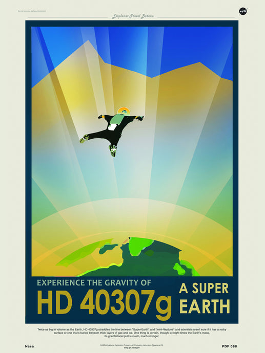 HD40307g Super Earth Nasa Space exploration 30x40cm Art Poster Print