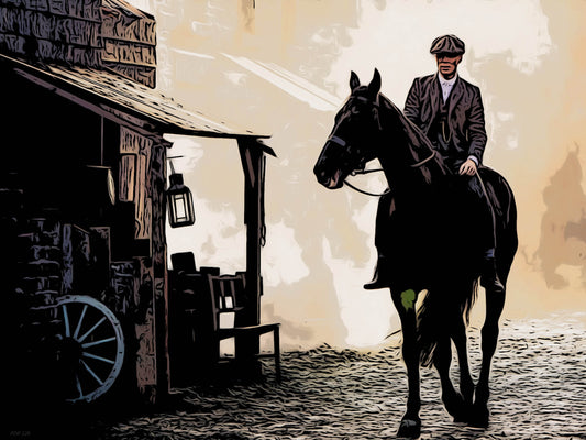 Peaky Blinders Horse Poster Art Print 30x40cm