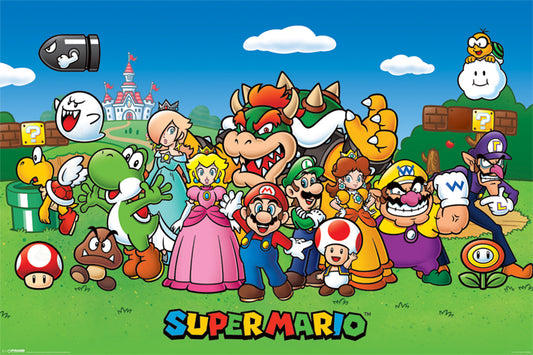 SUPER MARIO CHARACTERS Poster 61x91.5cm