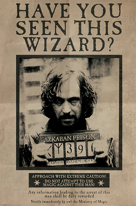 HARRY POTTER (WANTED SIRIUS BLACK) MAXI POSTER Poster 61x91.5cm