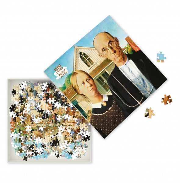 Grant Wood: American Gothic 1000 Piece Jigsaw