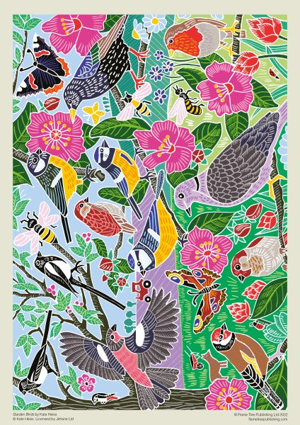 Kate Heiss: Garden Birds 1000 Piece Jigsaw