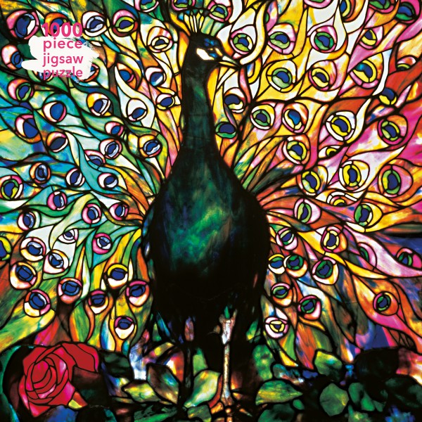 Louis Comfort Tiffany: Displaying Peacock 1000 Piece Jigsaw