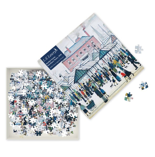 L.S. Lowry: Market Scene, Northern Town, 1939 1000 Piece Jigsaw