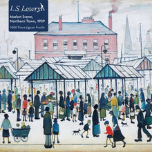 Load image into Gallery viewer, L.S. Lowry: Market Scene, Northern Town, 1939 1000 Piece Jigsaw
