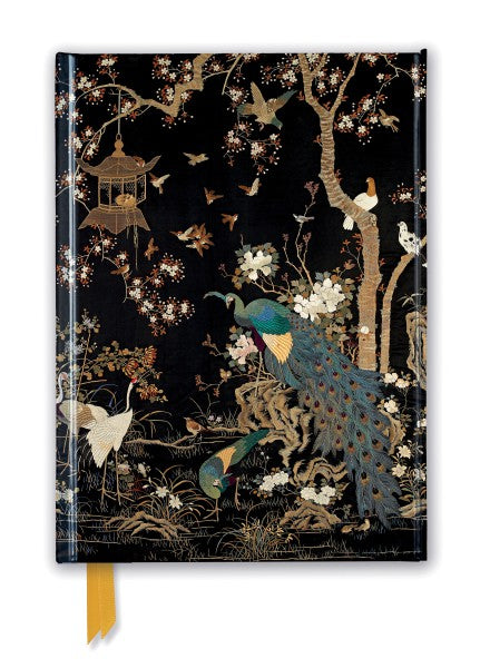Ashmolean Museum: Embroidered Hanging with Peacock Foiled Lined A5 Notepad