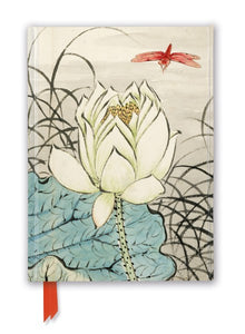 Ashmolean: Ren Xiong: Lotus Flower and Dragonfly (Foiled Journal) Lined A5 Notepad