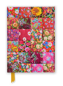 Floral Patchwork Quilt (Foiled Journal) Lined A5 Notepad