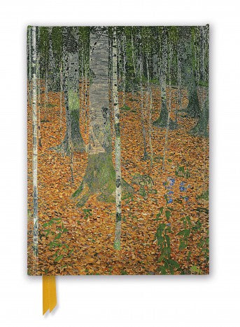 Gustav Klimt: The Birch Wood Foiled Lined A5 Notepad