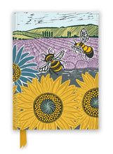 Load image into Gallery viewer, Kate Heiss: Sunflower Fields (Foiled Journal) Lined A5 Notepad
