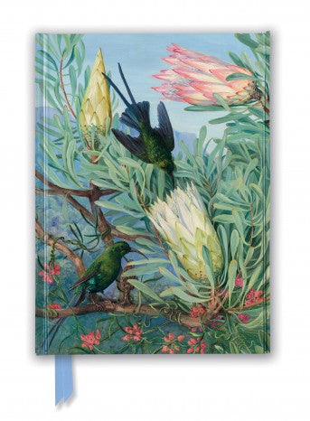 Kew Gardens' Marianne North: Honeyflowers and Honeysuckers Foiled Lined A5 Notepad