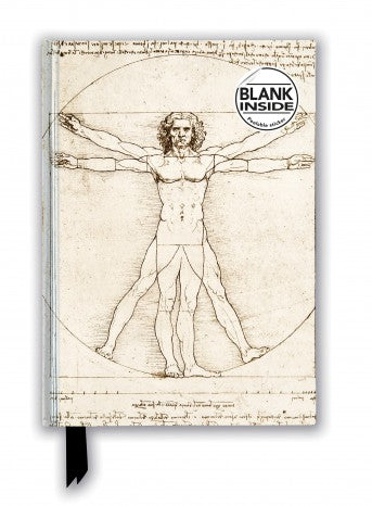 Leonardo da Vinci: Vitruvian Man Foiled Lined A5 Notepad