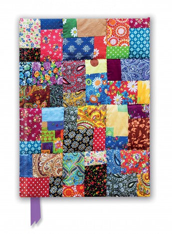 Patchwork Quilt Foiled Lined A5 Notepad