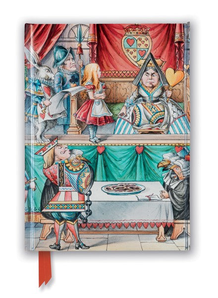 Alice in Wonderland (Foiled Journal)) Lined A5 Notepad