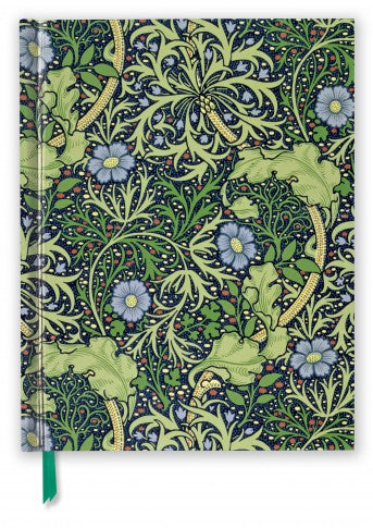 William Morris: Seaweed Foiled Lined A5 Notepad