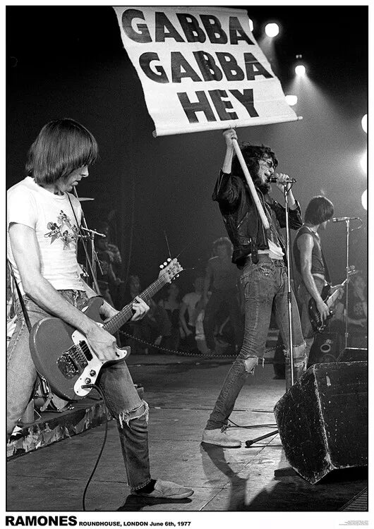 Ramones Roundhouse - London 1977 59.4 × 84.1 cm Poster