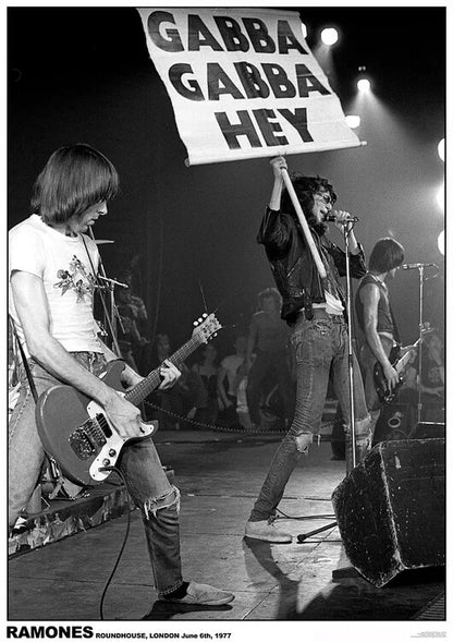 Ramones Roundhouse - London 1977 59.4 × 84.1 cm Poster