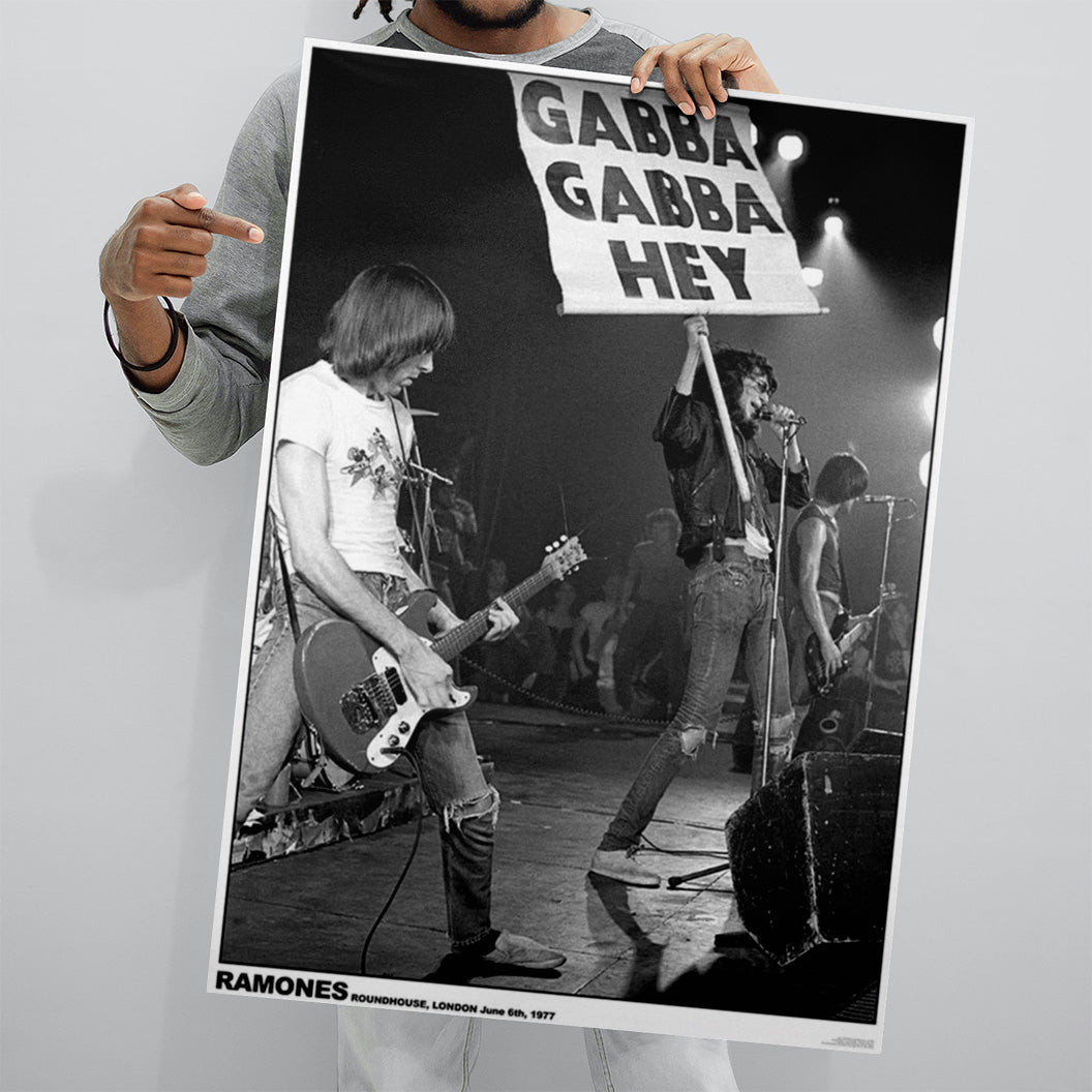 Ramones Roundhouse - London 1977 59.4 × 84.1 cm Poster