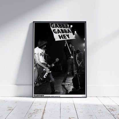 Ramones Roundhouse - London 1977 59.4 × 84.1 cm Poster