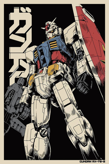 Gundam RX-78-2 Anime Manga Poster Size 61x91.5cm: Individually Rolled & Labeled