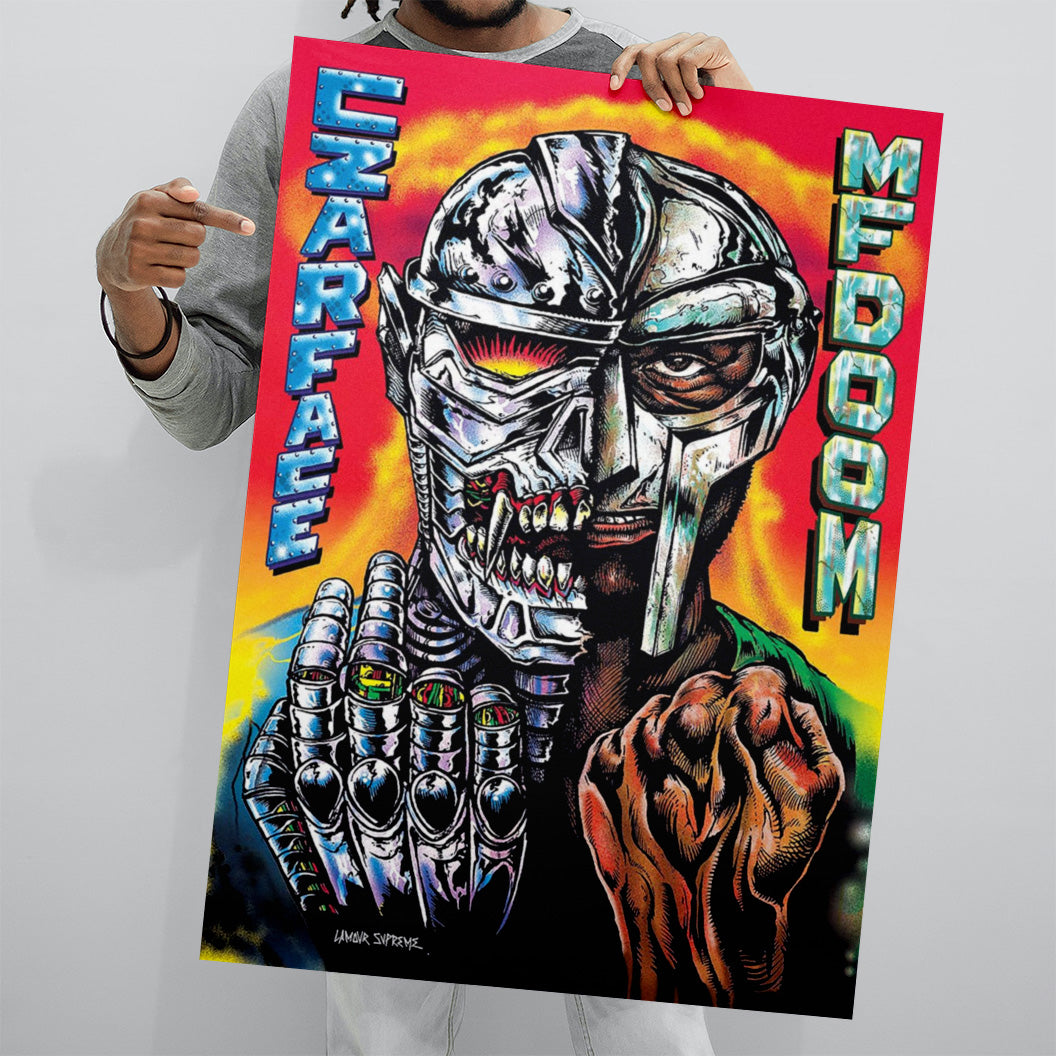 MF DOOM Czarface Meets Metal Face Hip-Hop Music Album Cover: 61x91.5cm