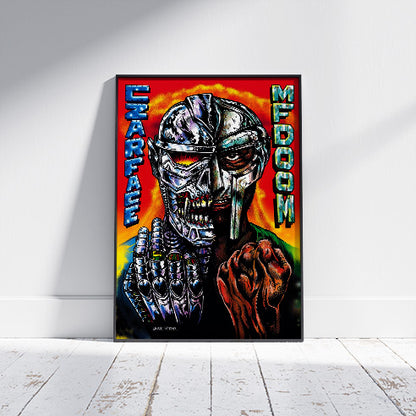 MF DOOM Czarface Meets Metal Face Hip-Hop Music Album Cover: 61x91.5cm