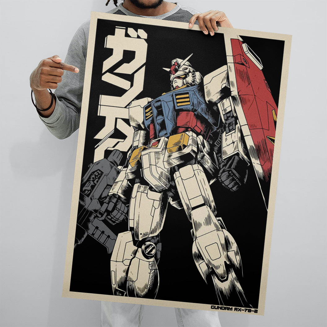 Gundam RX-78-2 Anime Manga Poster Size 61x91.5cm: Individually Rolled & Labeled