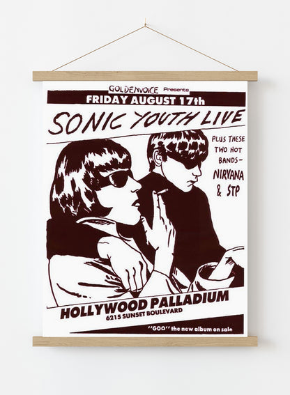 Sonic Youth Live Friday August 17th Hollywood Palladium: Individually Rolled & Labeled (84x59.5cm)