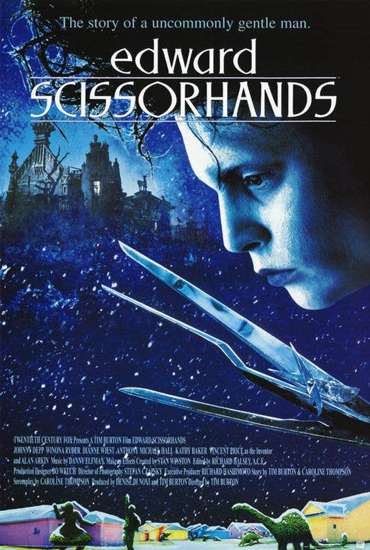 Edward Scissorhands Movie Poster 61x91.5cm: Indivifually Rolled & Labeled