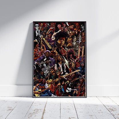 Legendary Guitarists Poster 91.5x61cm