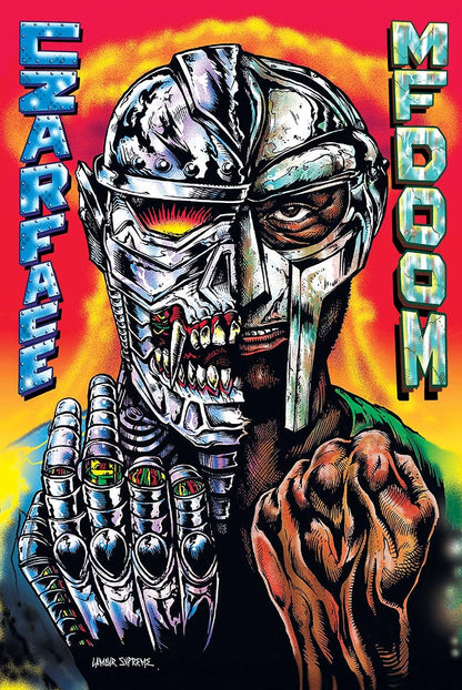 MF DOOM Czarface Meets Metal Face Hip-Hop Music Album Cover: 61x91.5cm