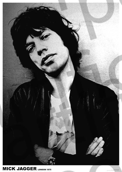 MICK JAGGER LONDON 1975 (Rolling Stones) (A1 59.5x84cm) Poster