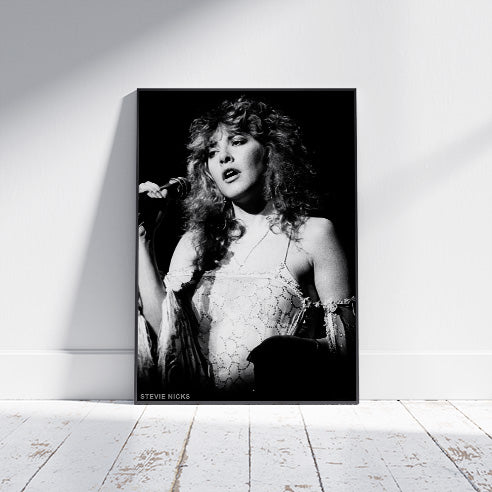 Fleetwood Mac, Stevie Nicks Black and White (A1 59.5x84cm) Poster