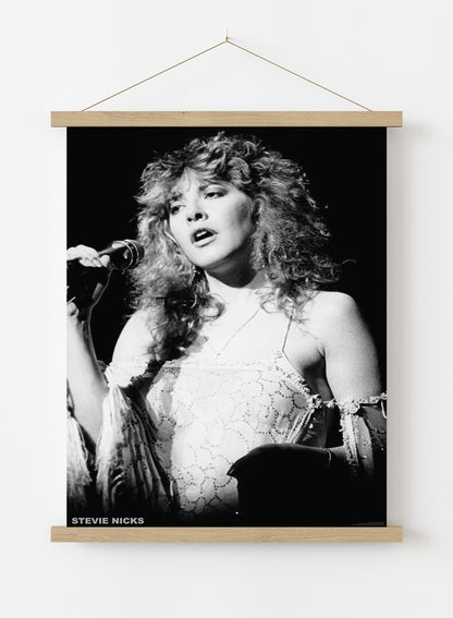 Fleetwood Mac, Stevie Nicks Black and White (A1 59.5x84cm) Poster