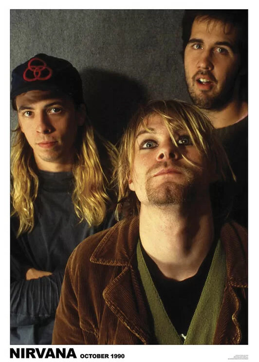 Nirvana Oct 1990 (Kurt Cobain) (A1 59.5x84cm) Poster