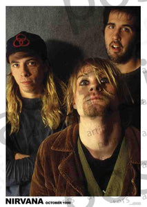 Nirvana Oct 1990 (Kurt Cobain) (A1 59.5x84cm) Poster