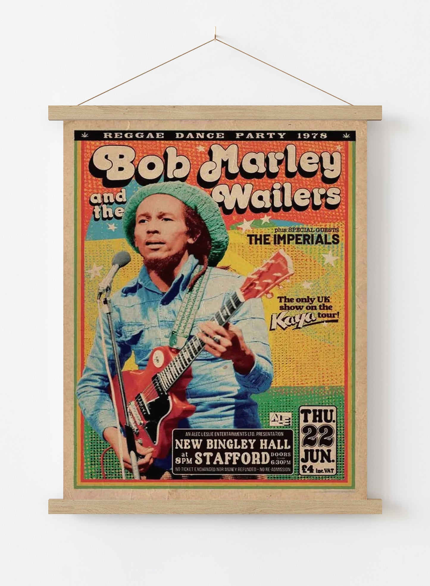 Bob Marley Gig Poster (A1 59.5x84cm) Poster