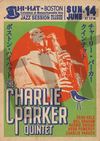 Charlie Parker Gig Poster (A1 59.5x84cm) Poster