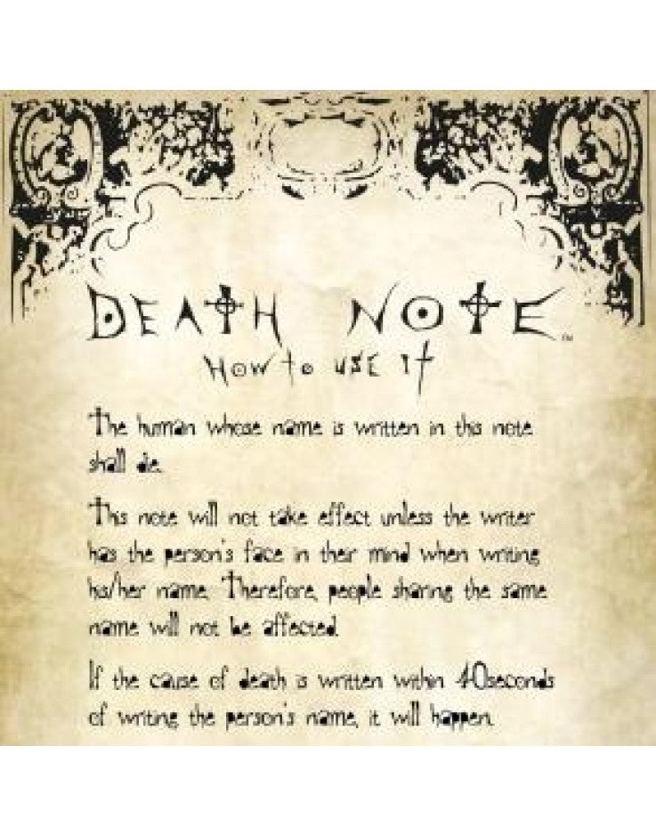Actual Death Note Regular Poster (61x91.5cm)