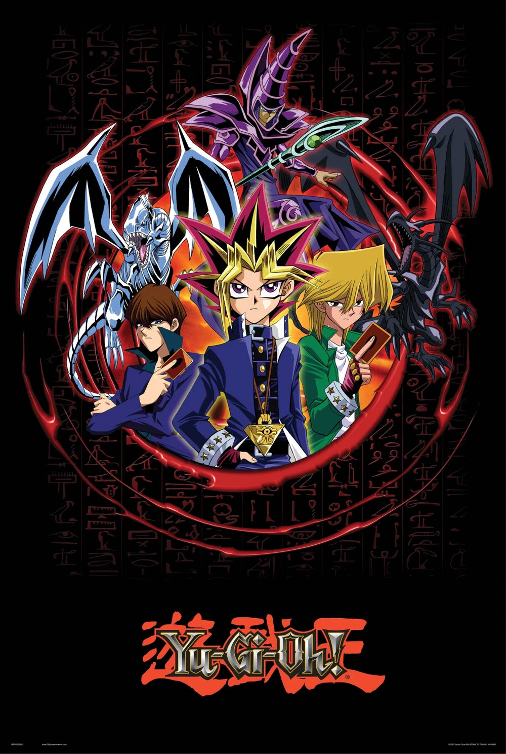 YU-G-Oh! Kay Characters Red Poster Artwork 91.5x61cm