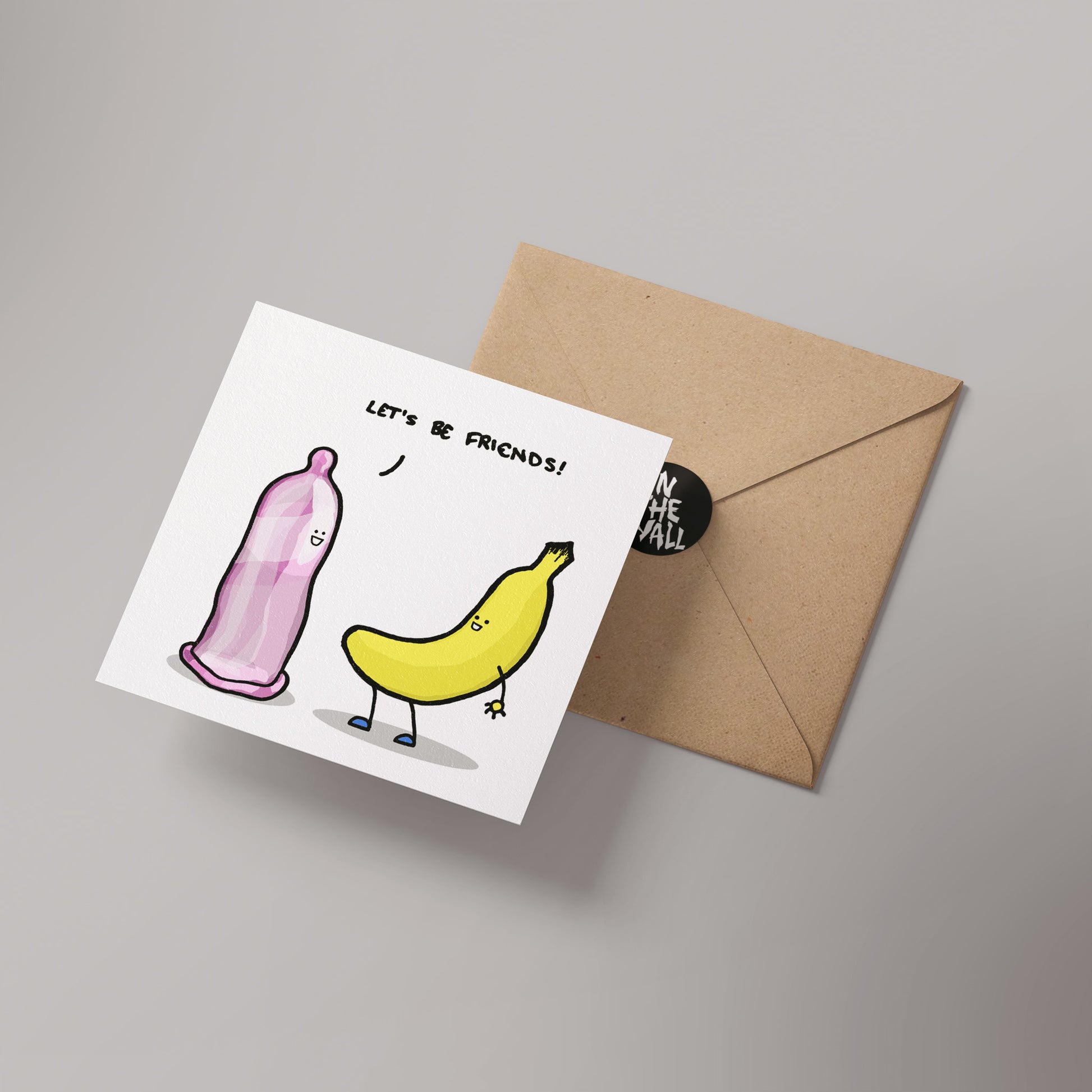 Let's be friends Barnstable and Friends Greetings card 14x14cm