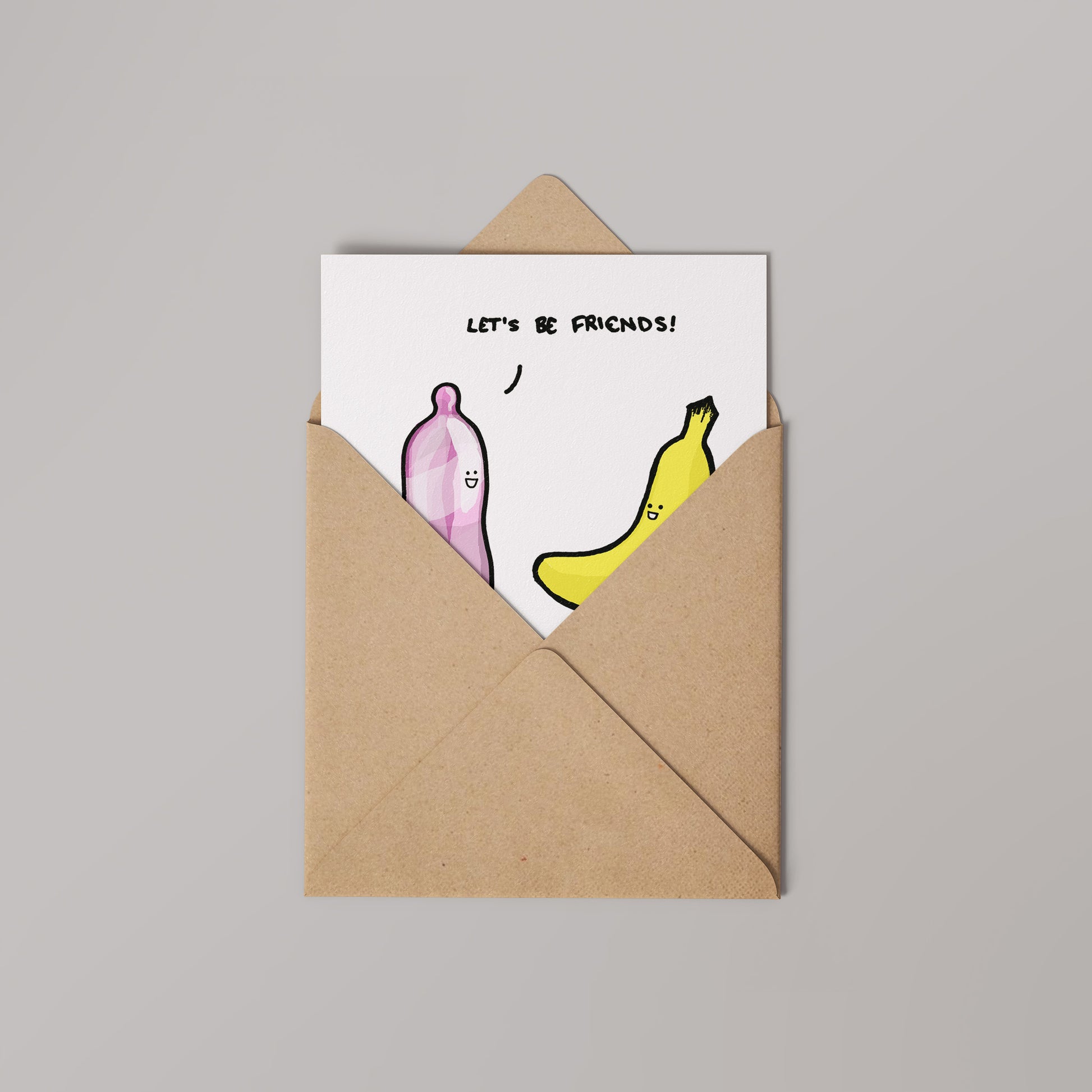 Let's be friends Barnstable and Friends Greetings card 14x14cm