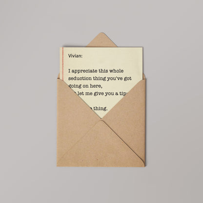 Pretty Women, Vivian Movie Quote Greetings Card (14x14cm)