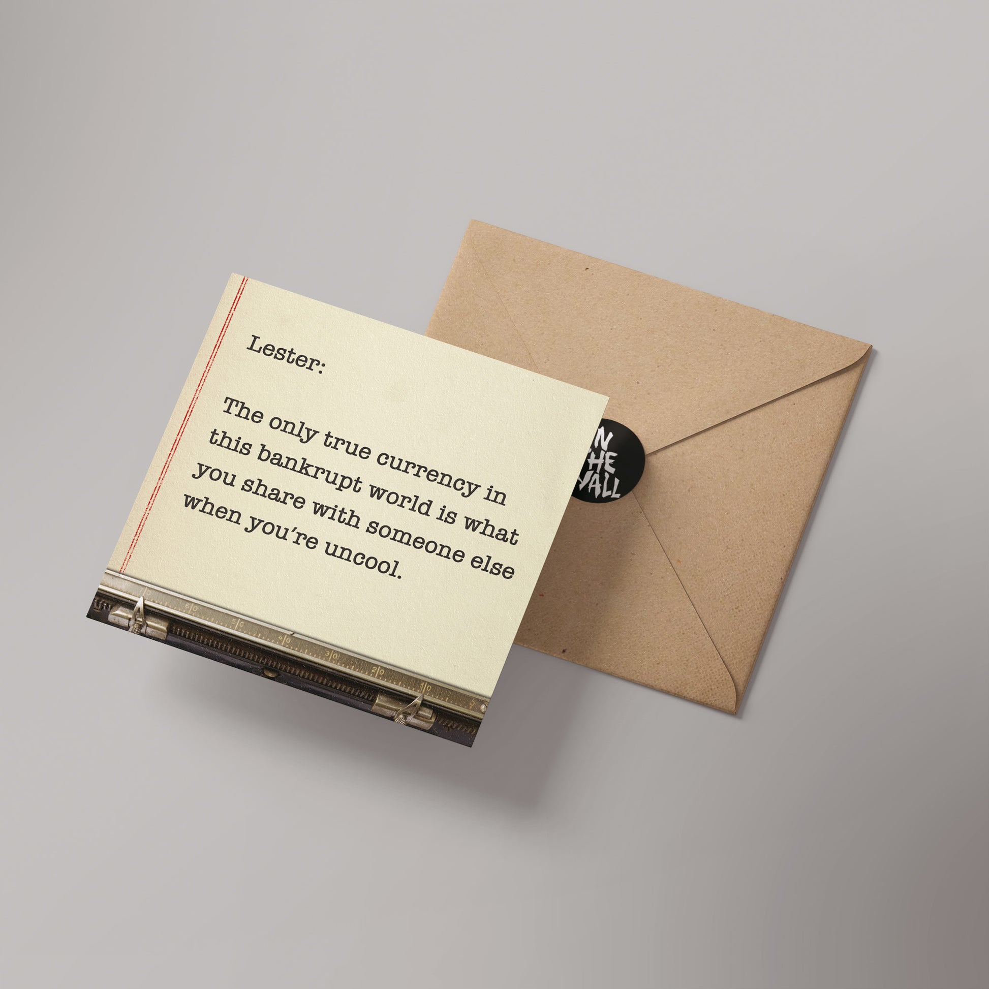 Almost Famous, Lester Movie Quote Greetings Card (14x14cm)