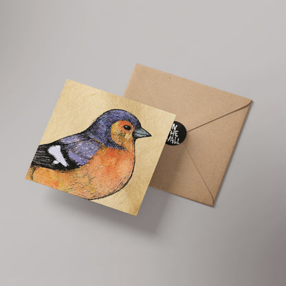 Chaffinch Greetings Card 14x14cm (blank inside)